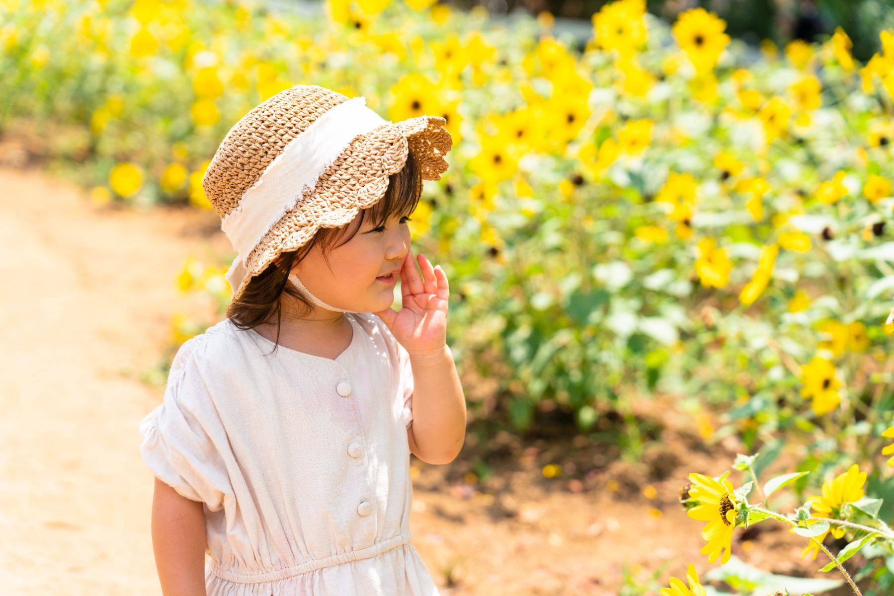 Outdoors, in bright South African light