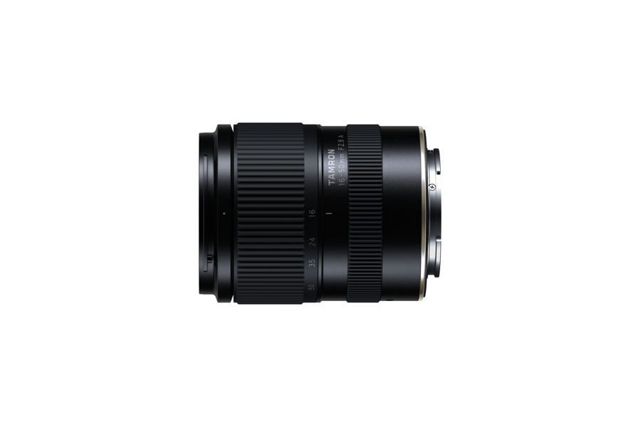 Tamron 16-50mm F2.8 A for Sony E-mount, top view