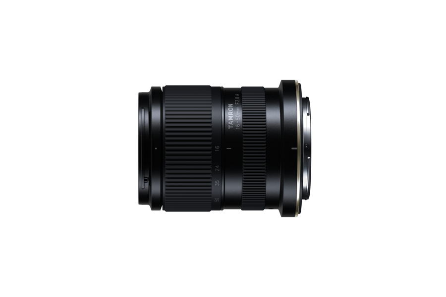 Tamron 16-50mm F2.8 A for Nikon Z mount, top view